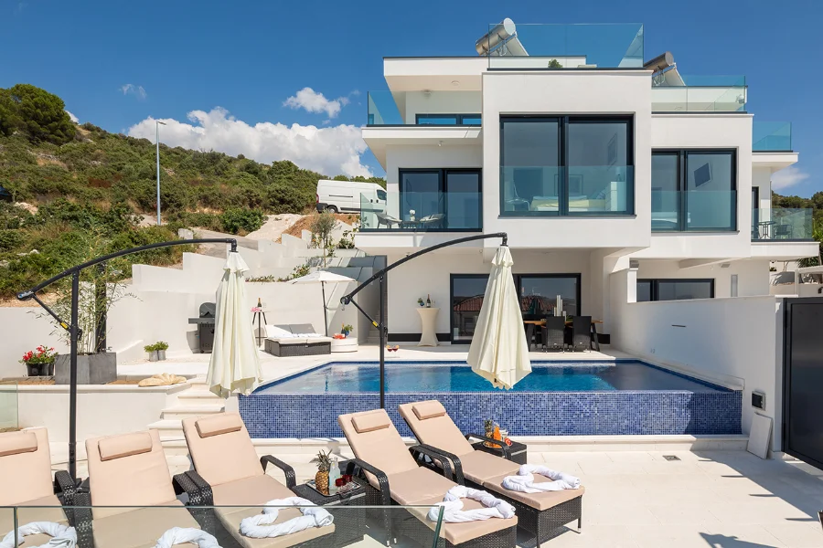 Villa ocean front view